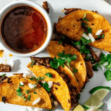 Combo 4 Tacos de Birria + Consome