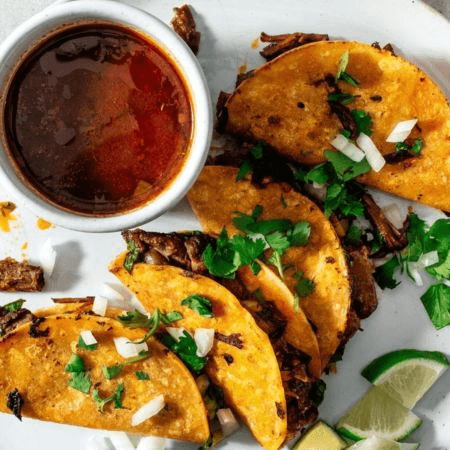 Combo 4 Tacos de Birria + Consome