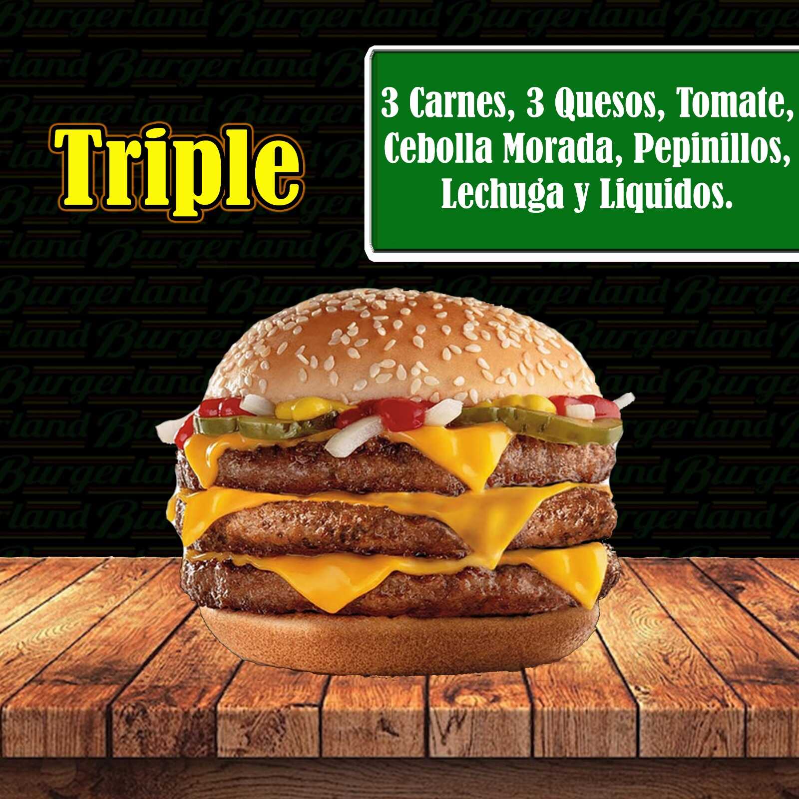 Hamburguesa Triple
