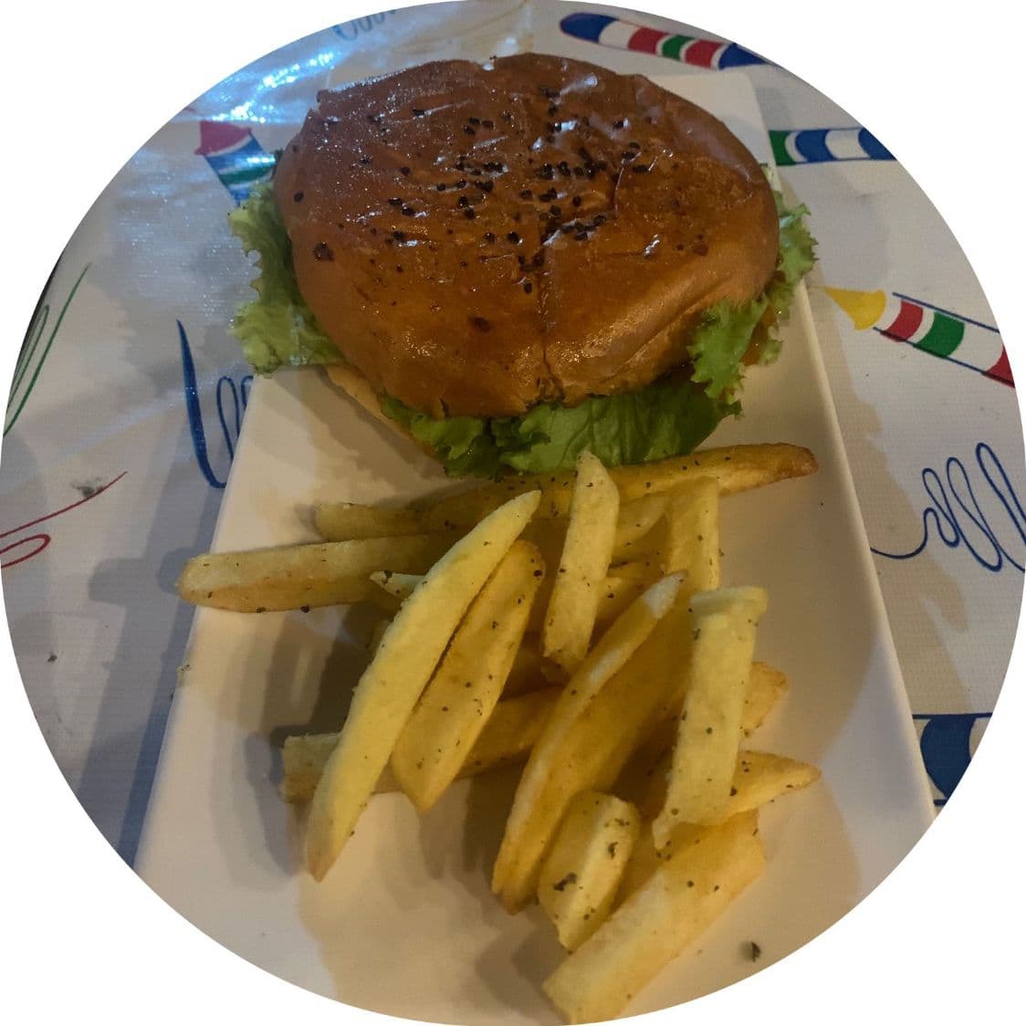 Combo Hamburguesa Hawaiana + Papas a la francesa