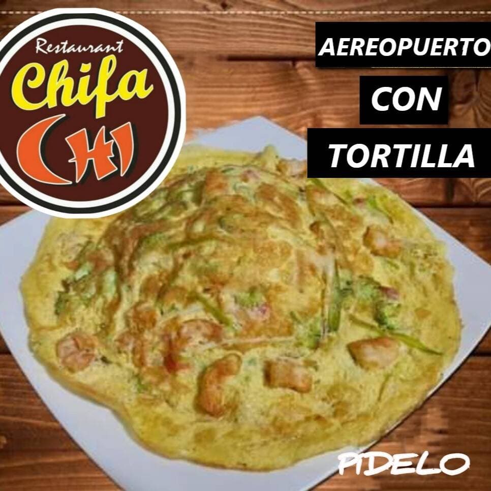Aeropuerto con tortilla