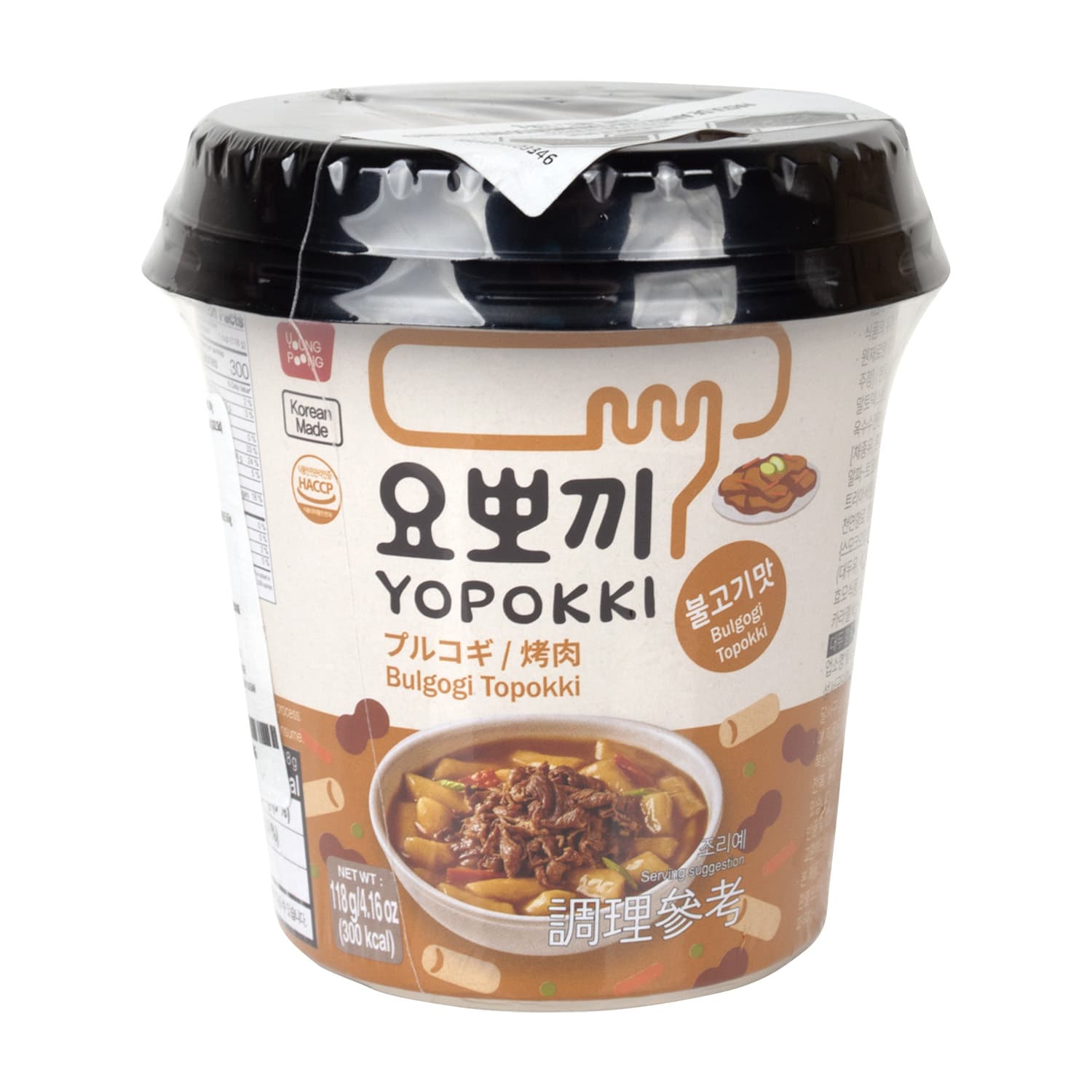 Topokki Cup Bulgogi Yopokk 118 g - SE-SFP606-11990