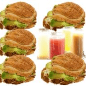 Combo: 5 Cemitas + 2 Litros de Agua