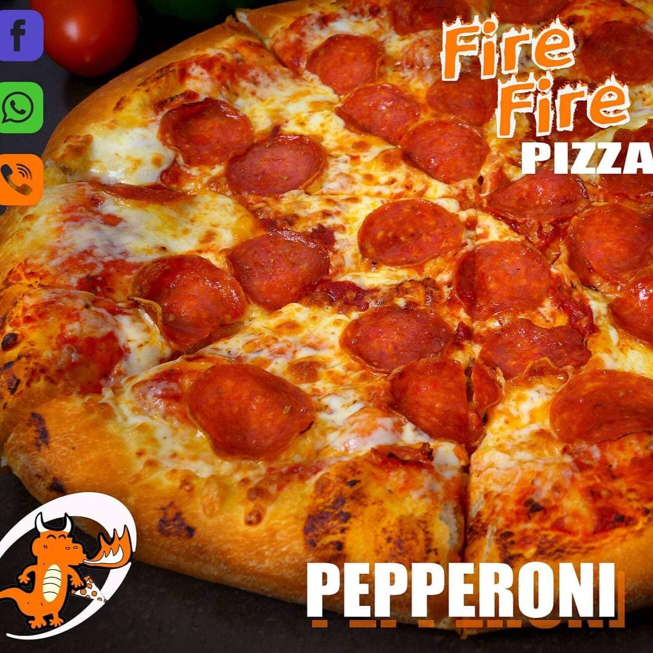 PIZZA MITAD PEPPERONI/CHAMPIÑONES