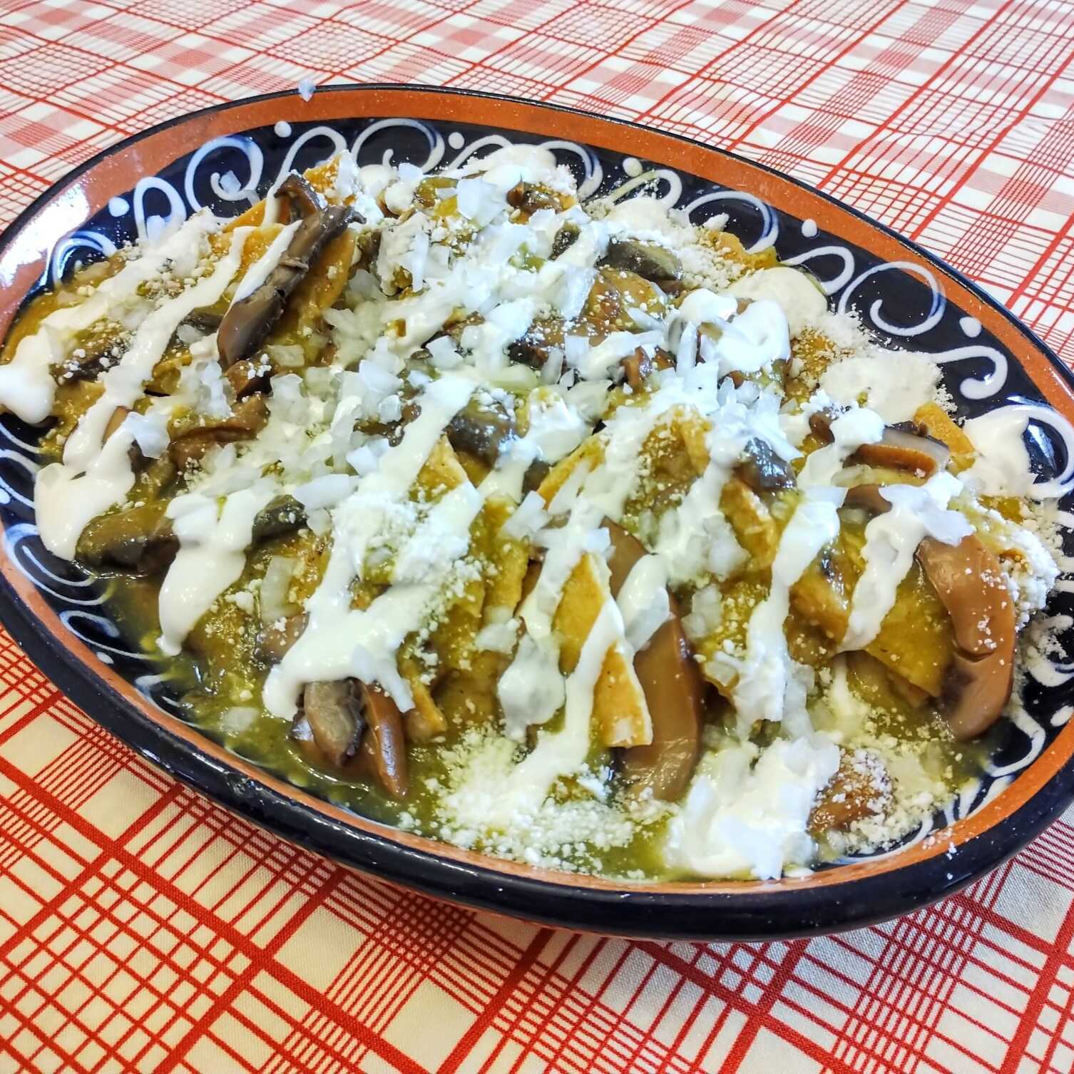 Champilaquiles Verdes Sencillos