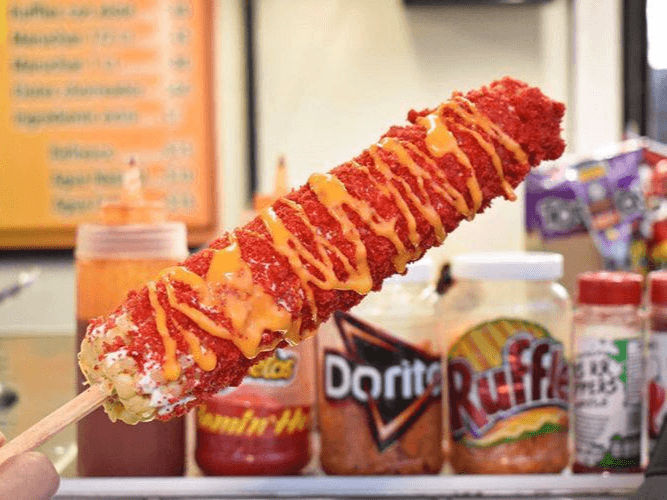 Elote Entero Flamin Hot
