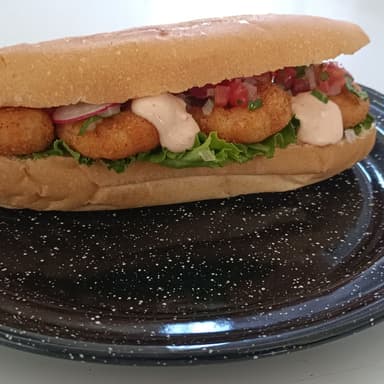 Torta de Camarón Empanizado