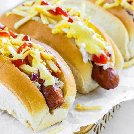 orden de hot dog especiales 3 piezas