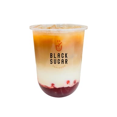 B14. Strawberry Boba Milk Tea Medium