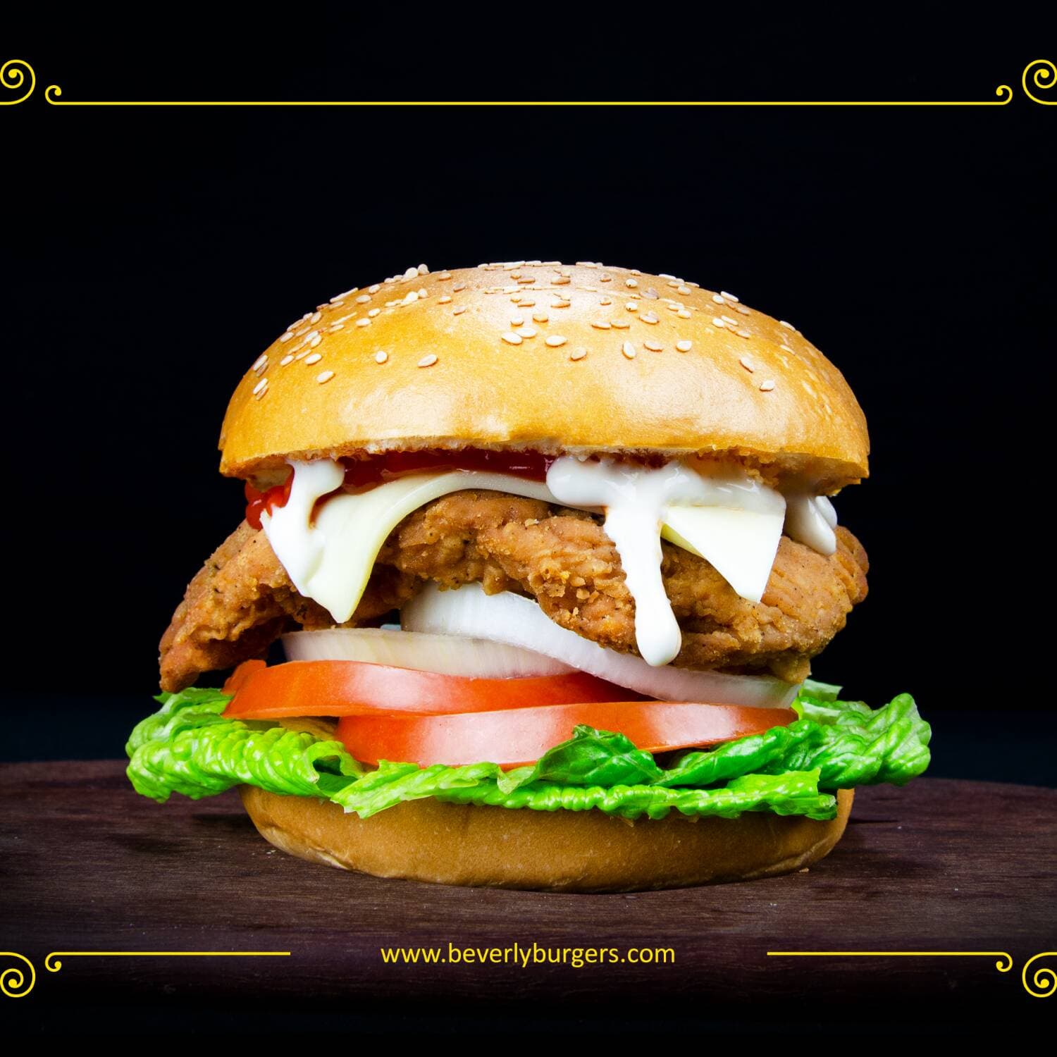 Hamburguesa de Pollo Spicy Sencilla