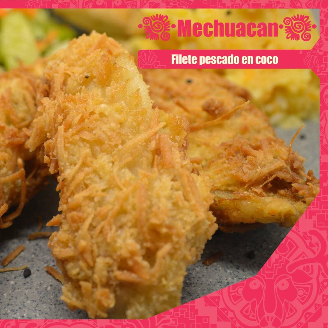 Filete pescado en coco