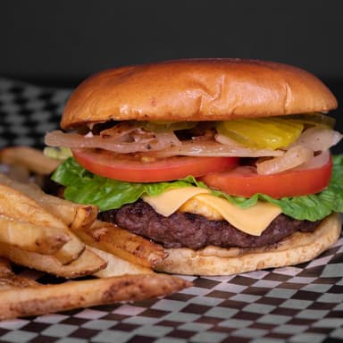Hamburguesa con Tocino y Queso