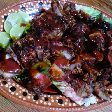 Costillas al Carbón + Papas a la Francesa