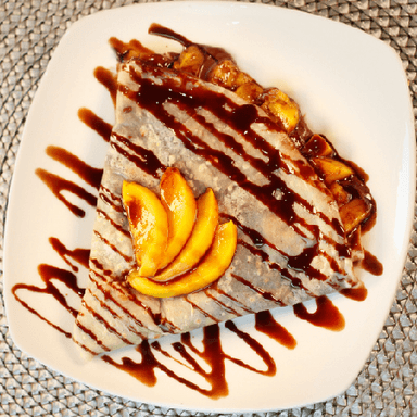 Crepa Durazno con Nutella