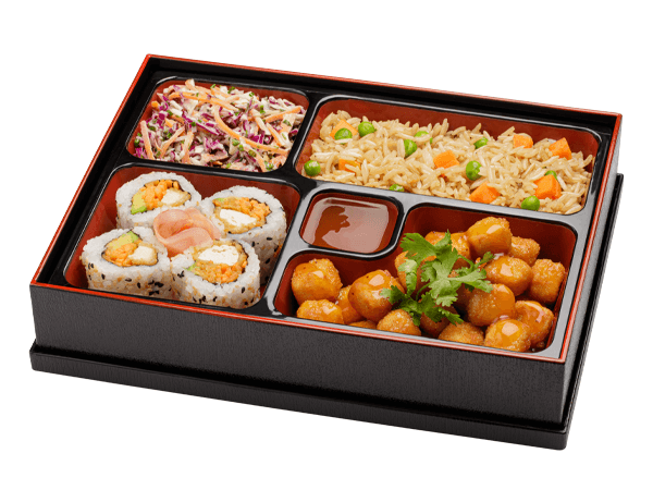 Bento Tangerine Tofu Apanado