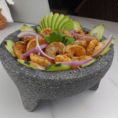 Molcajete de Camarón en Salasas Negras