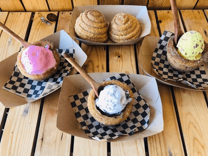 Canasta de Churro con Helado