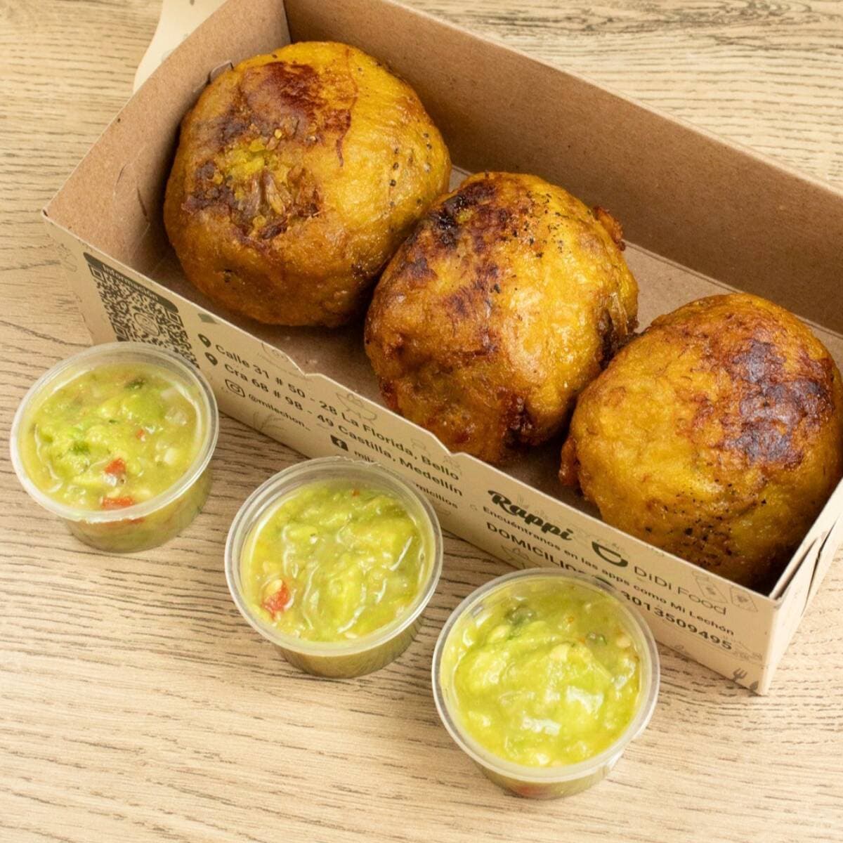 Caja de marranitas de lechona x 3