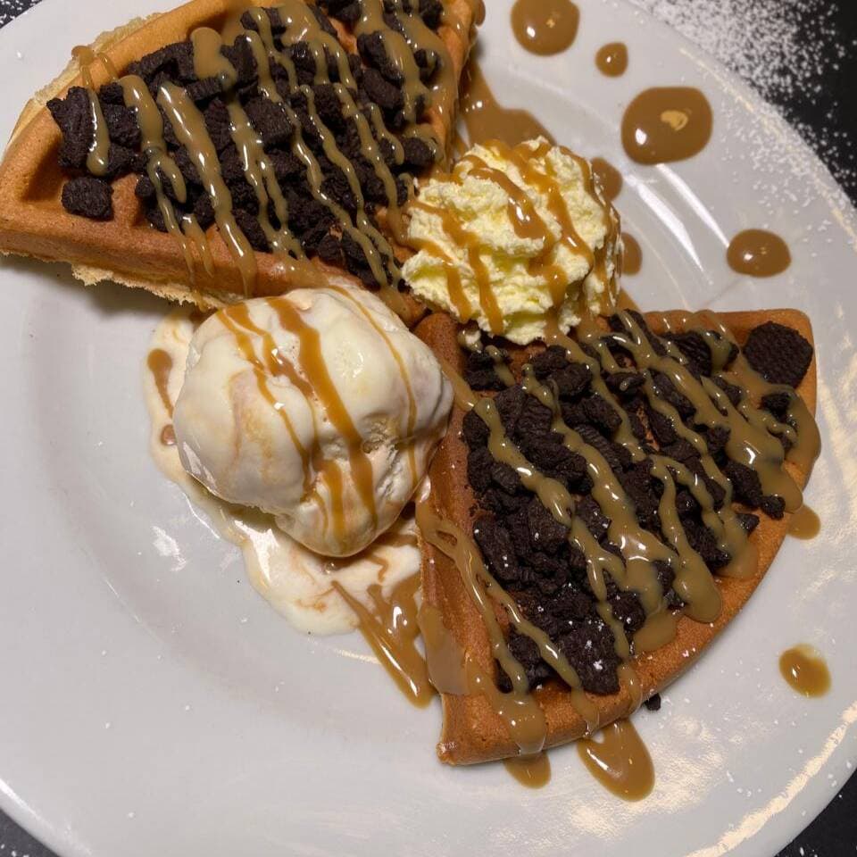 Waffle de oreo pequeño