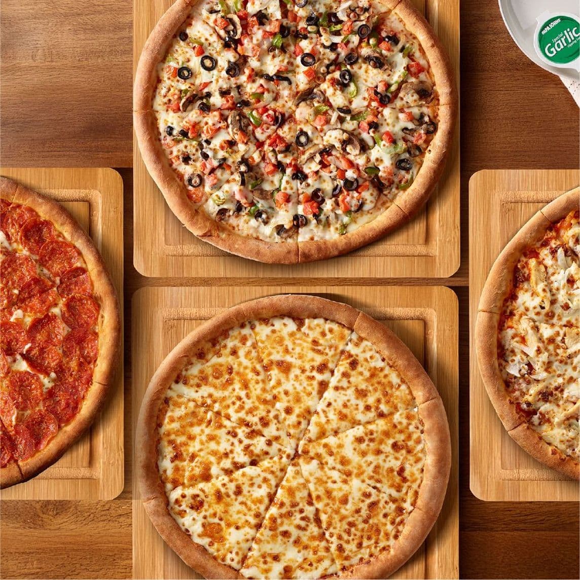 4 Pizzas Súper Personales por ₡9990