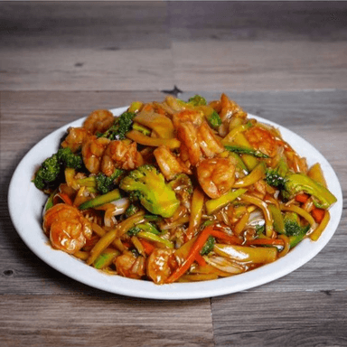 chop suey con camarones