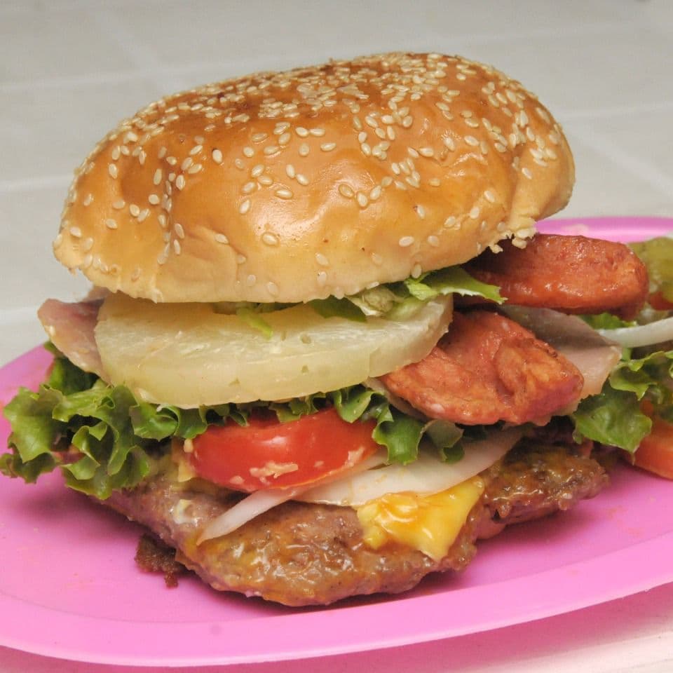 hamburguesa hawaiana
