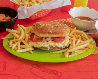 Hamburguesa de Arrachera
