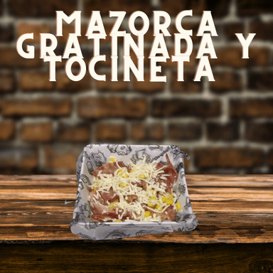 Mazorca gratinada y tocineta