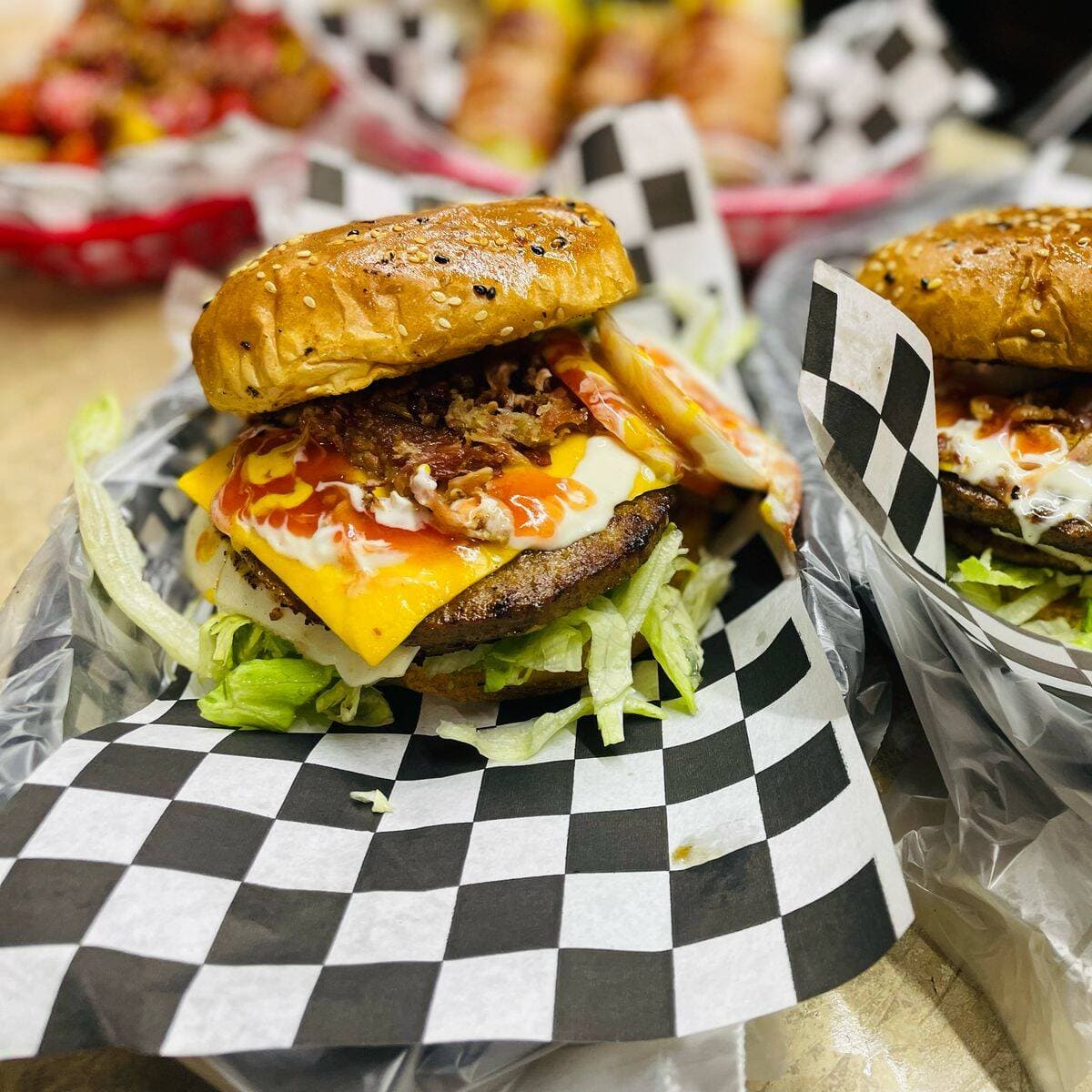 Hamburguesa de Arrachera.
