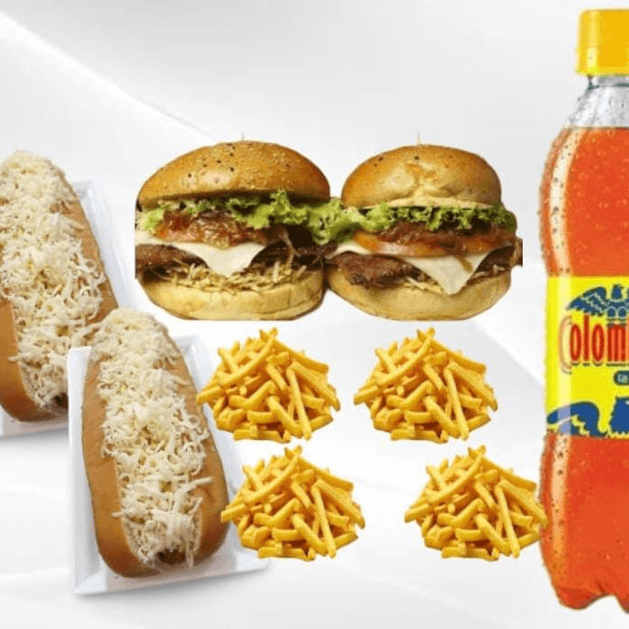Hamburguesa +  Francesas + gaseosa