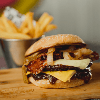 Full BBQ Burger.