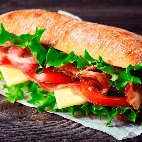 Chapata Jamon de Pavo y Manchego + Crepa Cortesia
