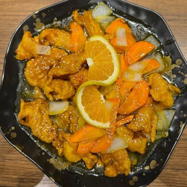 Pollo A La Naranja Korean
