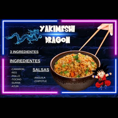 Yakimeshi Dragon 3 Ingredientes