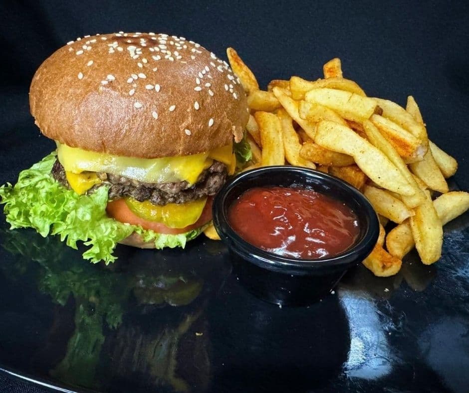 Combo - Hamburguesa Doble con Tocino