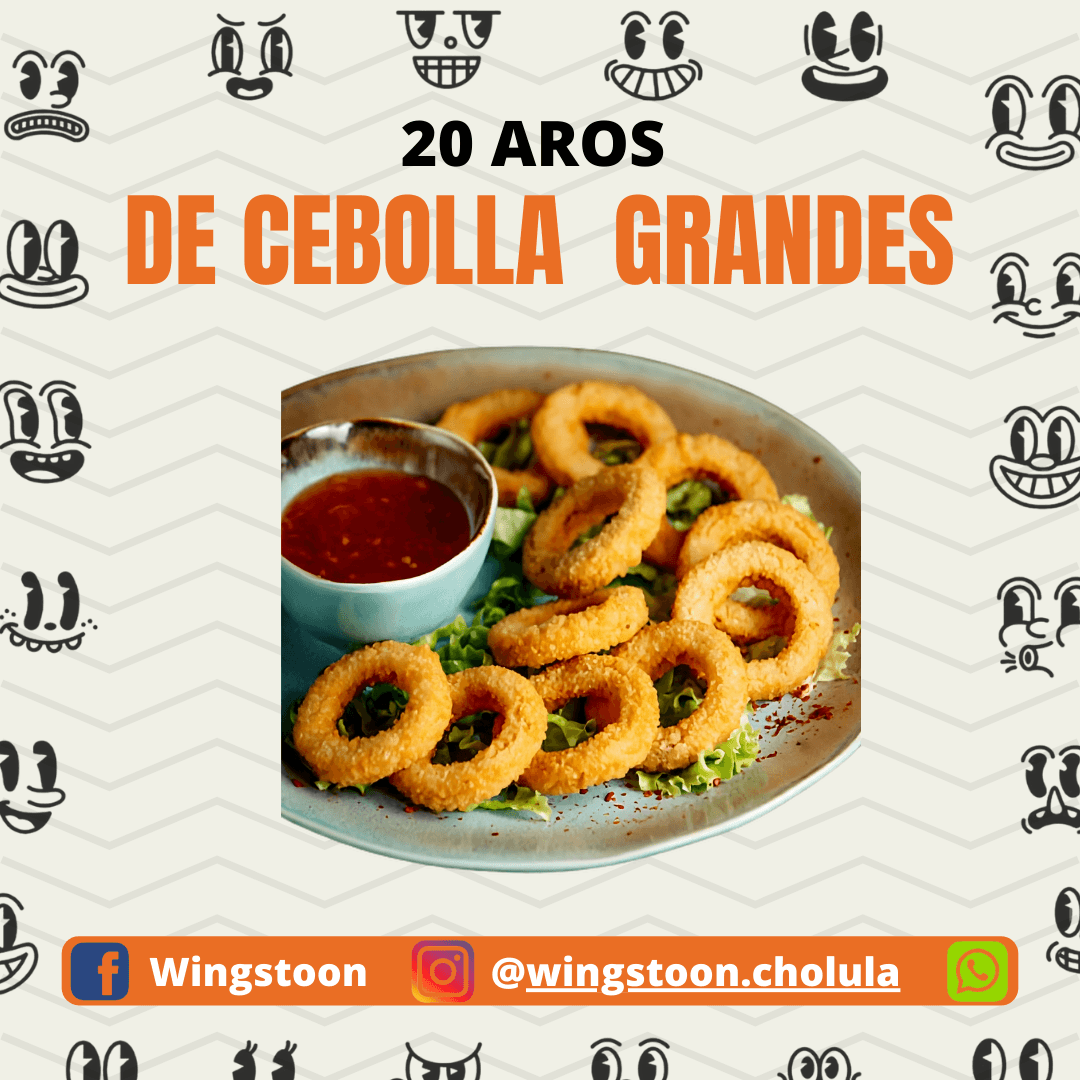 20 Aros de Cebolla Grandes