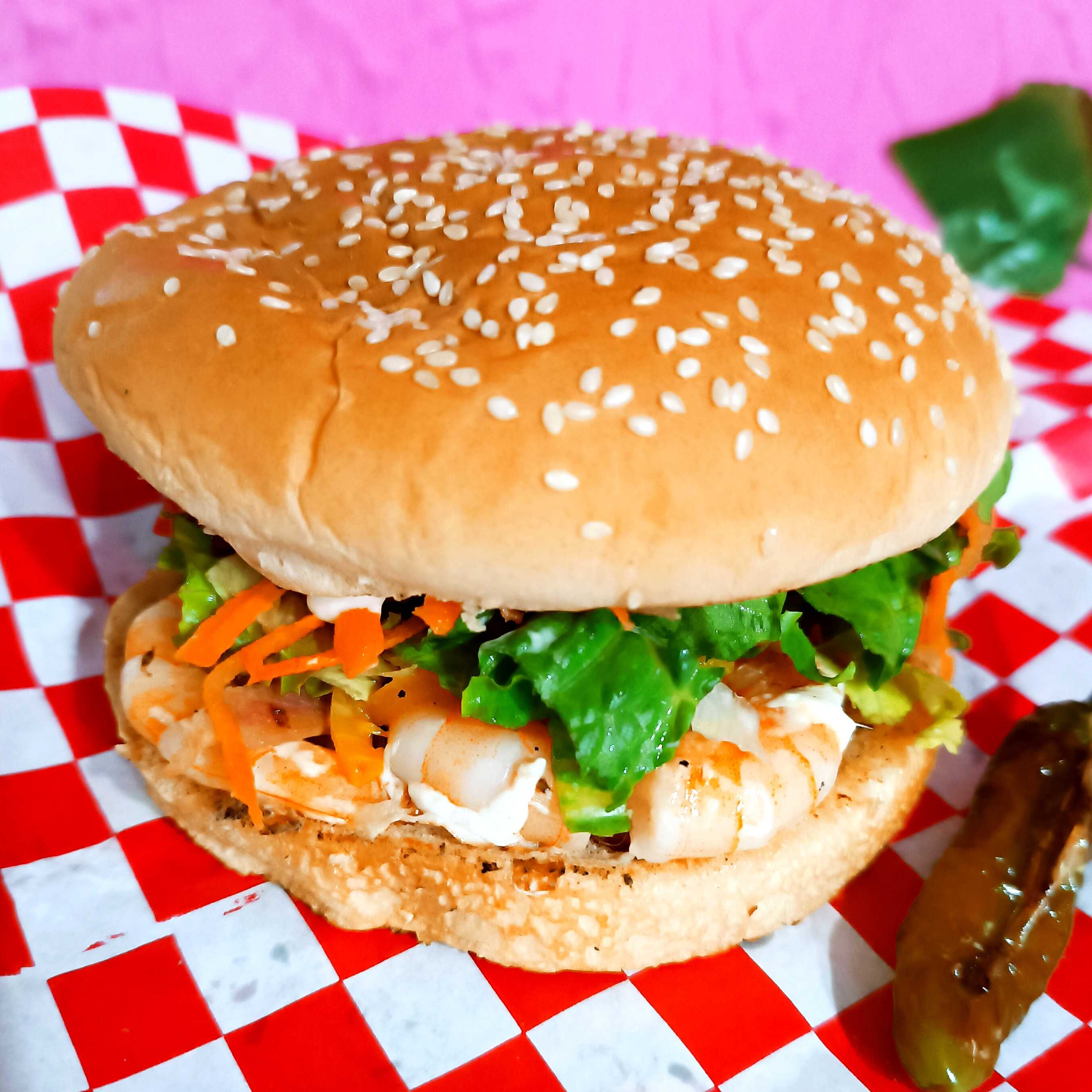 Hamburguesa de Camarón