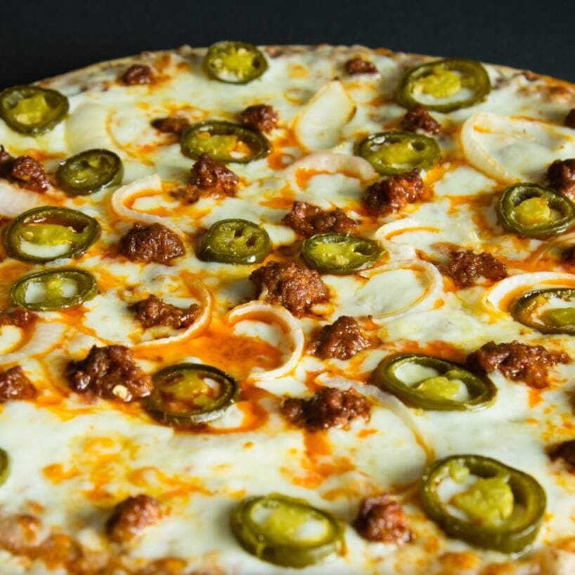Pizza Mexicana Mediana.-