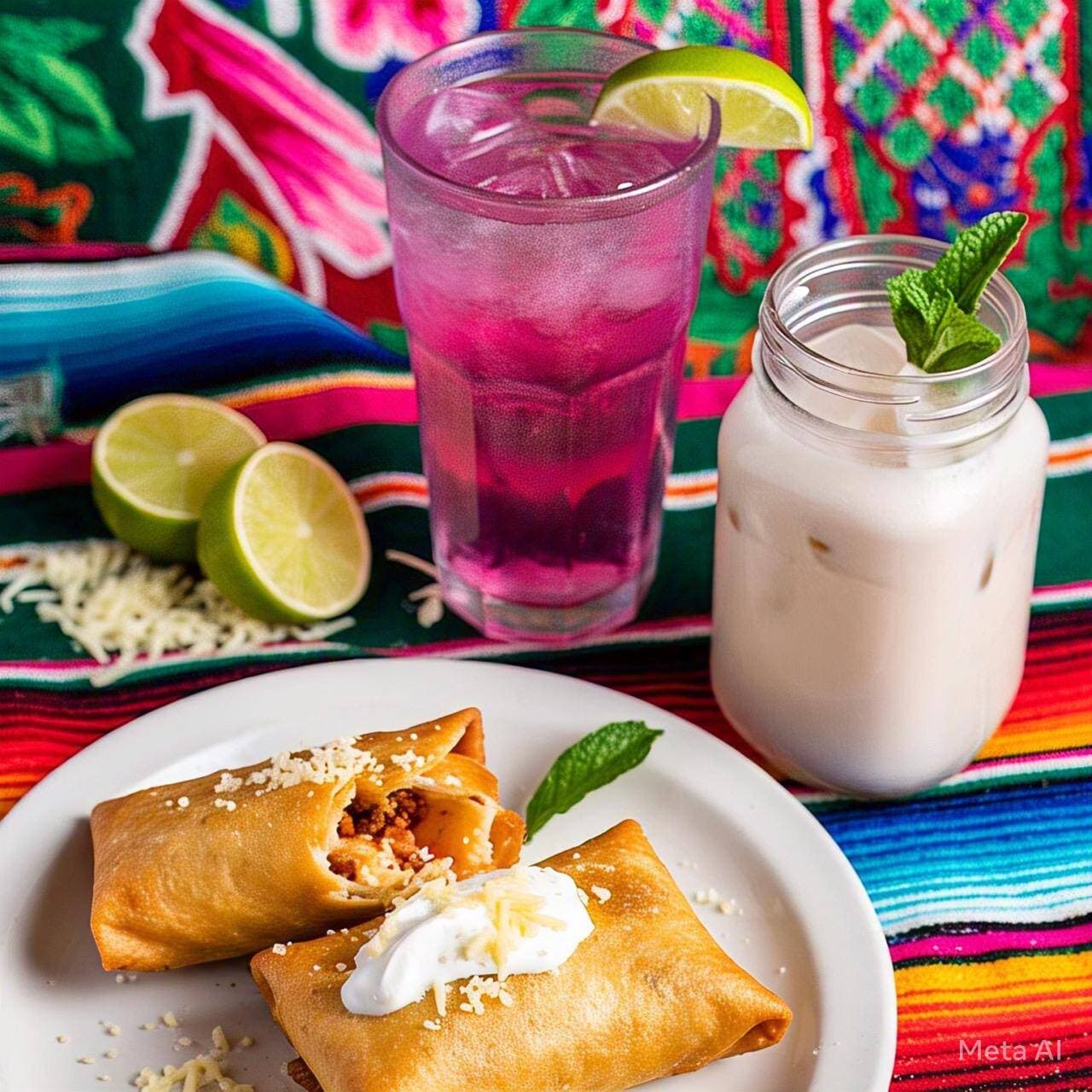 🌯 chimichanga de chicharron rojo