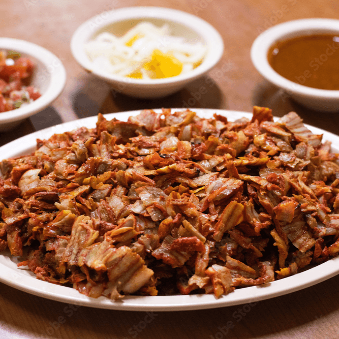 MEDIO KILO DE CARNE CON COMPLEMENTOS
