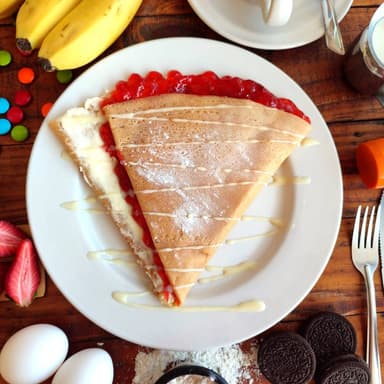 Crepa con Mermelada de Fresa