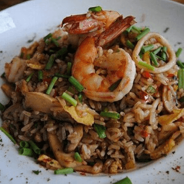 Arroz con Camarón y Pulpo