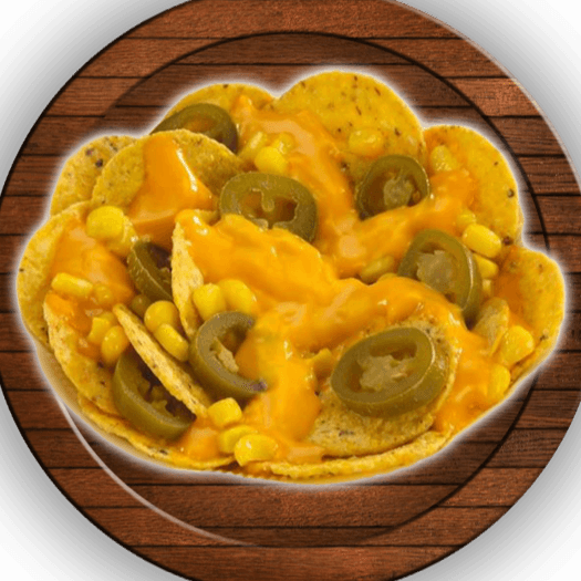 Nachos con Elote y Queso Amarillo