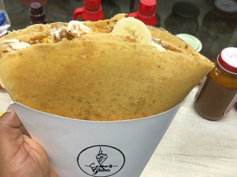 Crepa Philadelphia, Cajeta, Plátano y Nuez