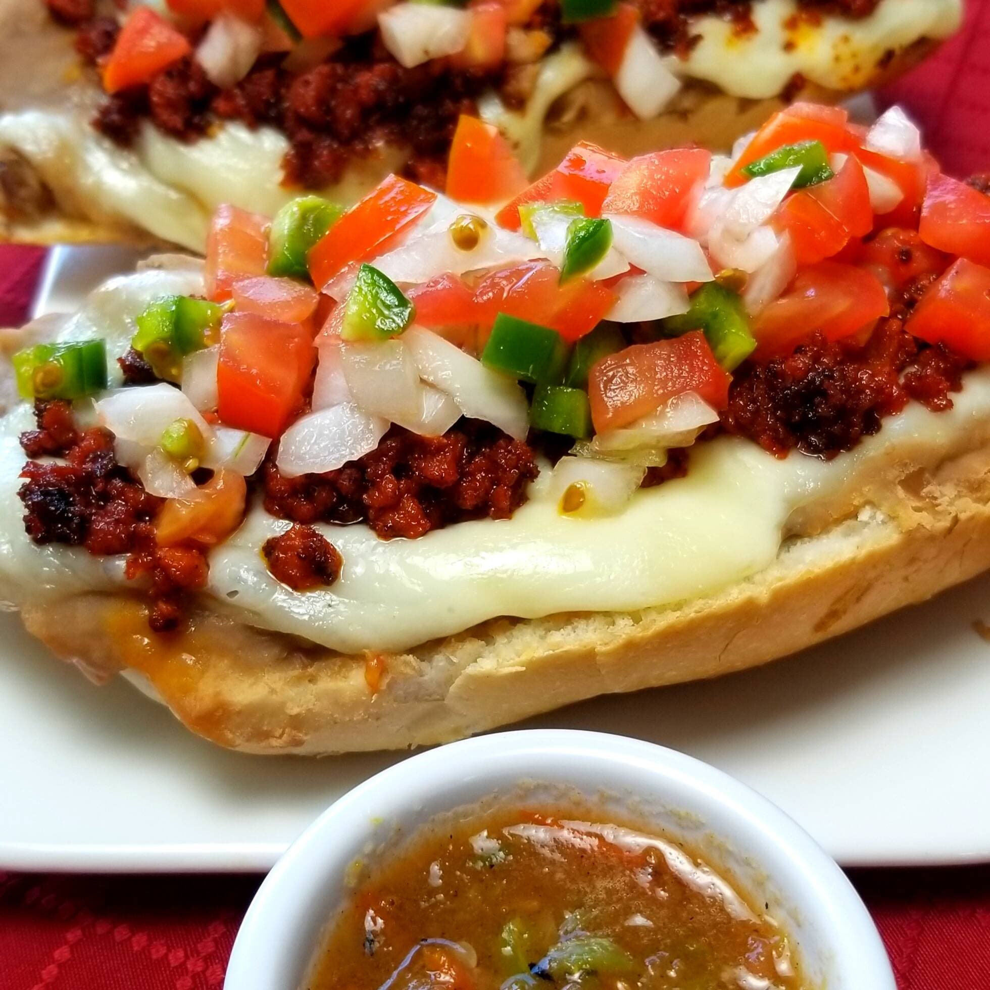 Molletes de Chorizo