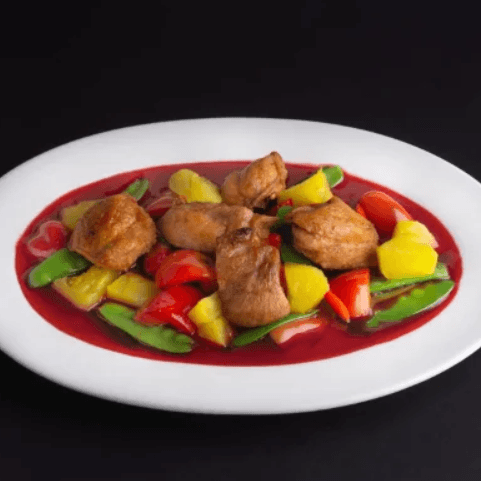 Pollo en Trozos con Piña