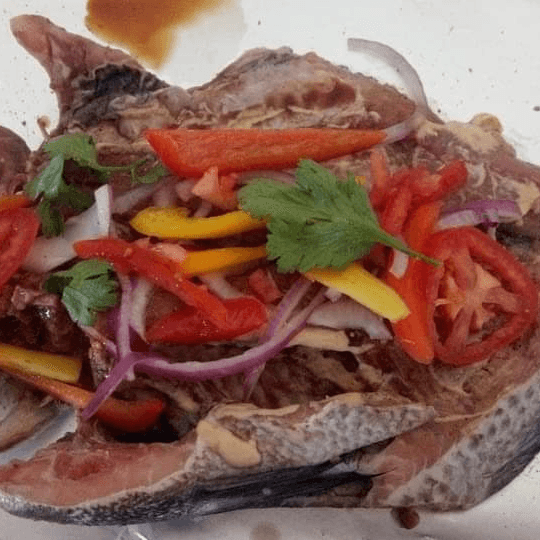 Filete Empapelado con Mariscos
