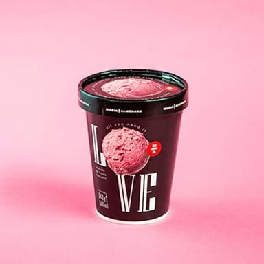 Helado fresa coqueta 500ml