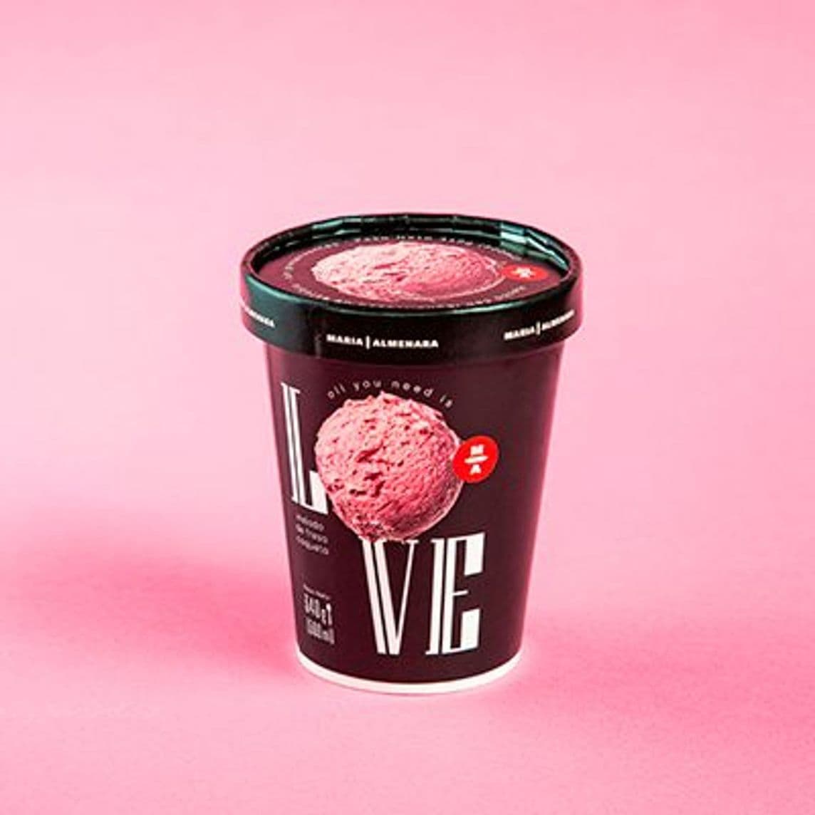 Helado fresa coqueta 500ml