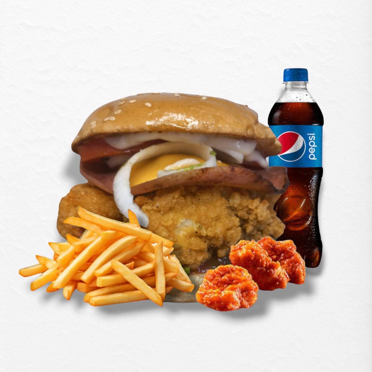 Combo Boneless Burger